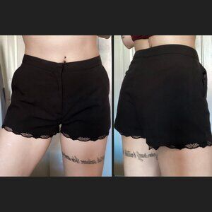 Dressy Lace Trimmed Shorts